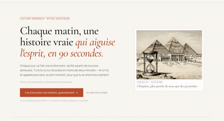 La page d'accueil de BotMoiLeQi